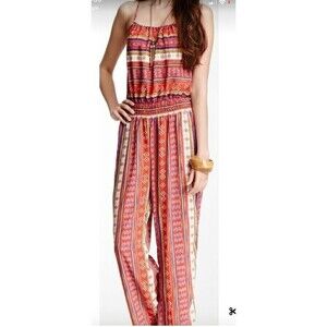 Romeo & Juliet Boho Multi Color Jump Suit Sz.M